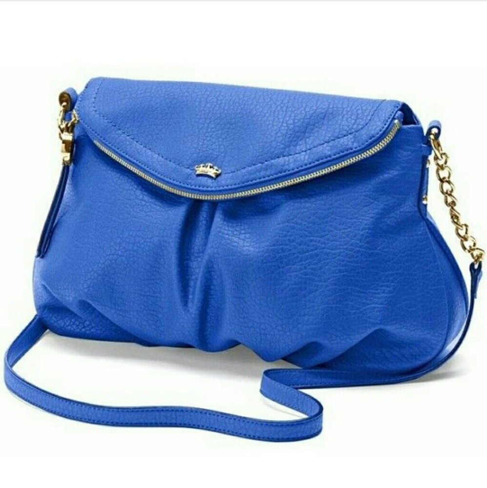 Juicy Couture flap crossbody blue hobo NWOT